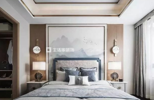 中式卧室装修效果图