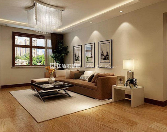 客厅木地板装潢