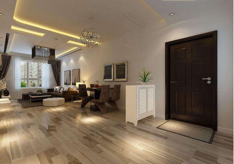 简洁式平房客厅装修效果图