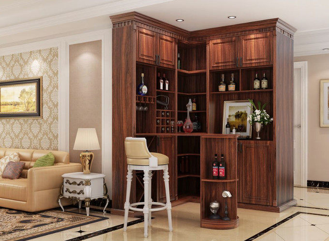 上档次的客厅酒柜装修效果图