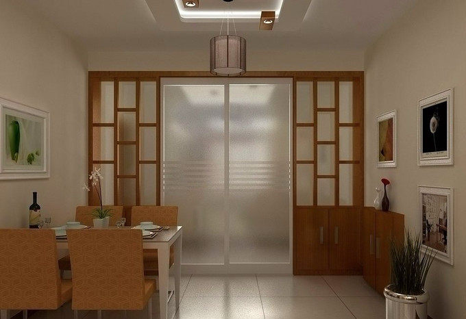 开放式厨房餐厅隔断装修效果图