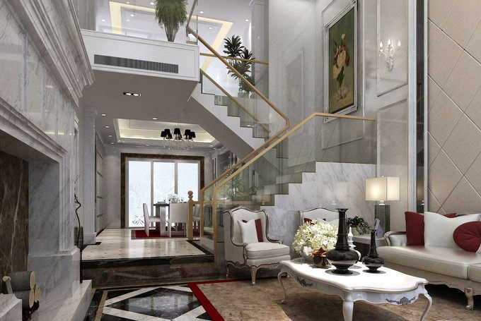 堪比小别墅公寓复式楼装修效果图