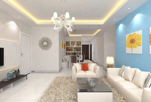 合理设计h户型二室装修效果图