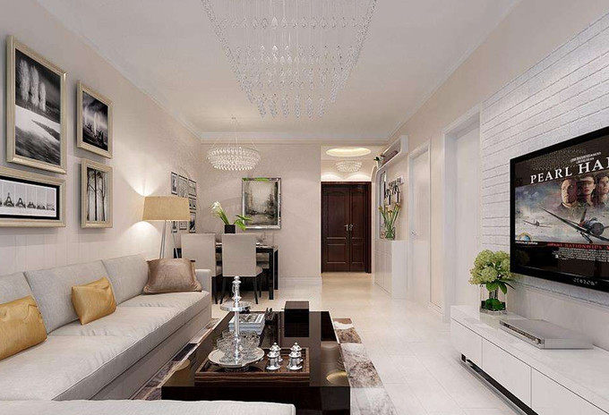 小户型70平两居室装修效果图