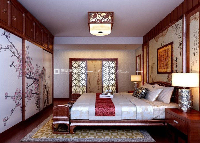中国风卧室装修效果图