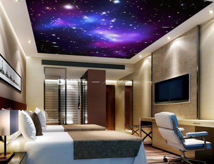 星空墻紙裝修效果圖