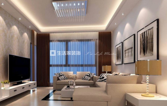 沙发背景挂画