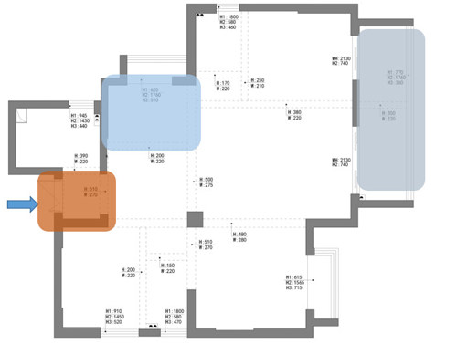 金帝仁文江语城 127m² 户型图