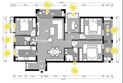 金帝仁文江語城  141m2戶型解析