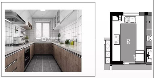 厨房现代简约家装效果图
