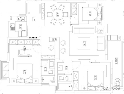 金帝仁文江語城 112m2戶型設(shè)計(jì)解析