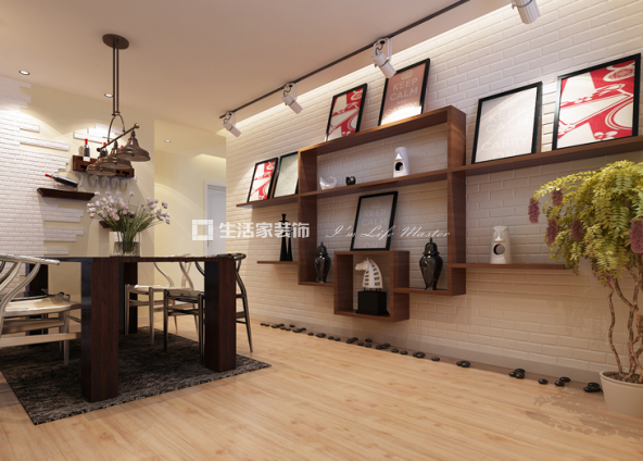 吊顶现代混搭装修风格案例