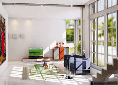 越秀客厅装修效果图