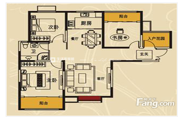 現代戶型圖裝修效果圖