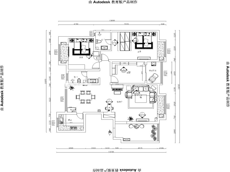 歐式戶型圖裝修效果圖