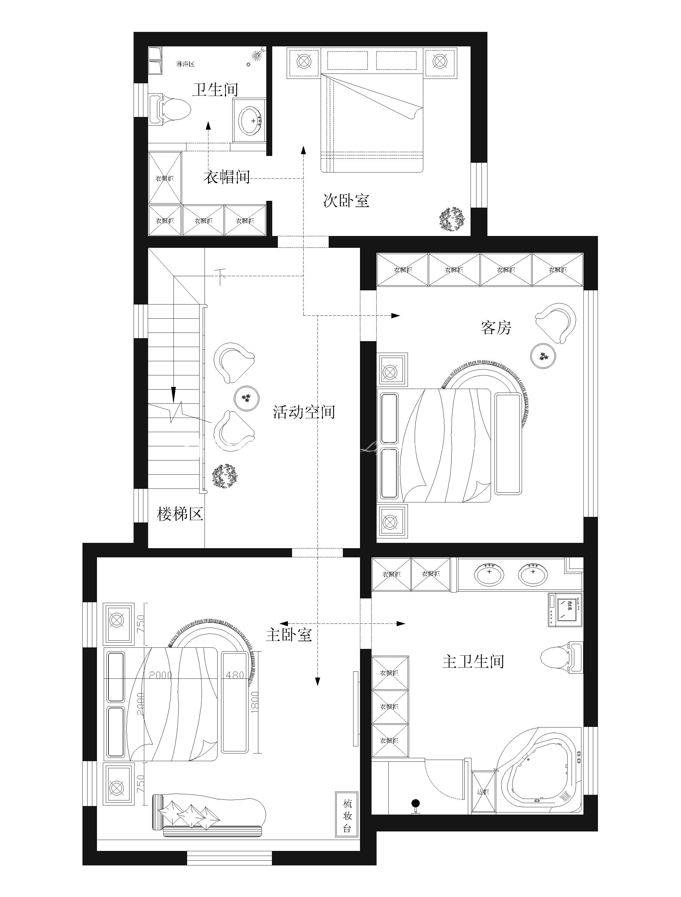 美式鄉(xiāng)村客廳裝修效果圖