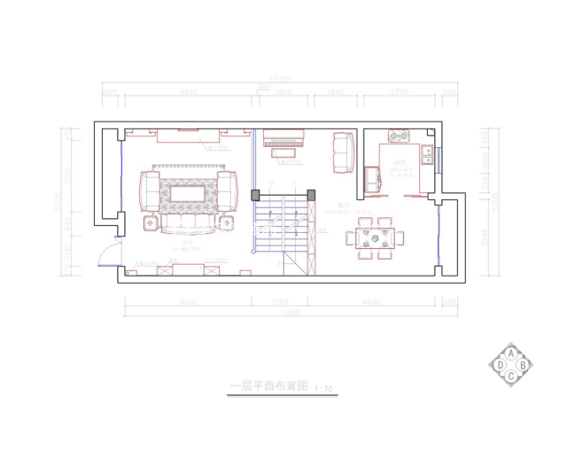 户型图全景 风格 天沅 美式