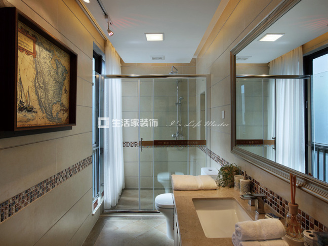 飘窗美式 实景图  复地新都国际