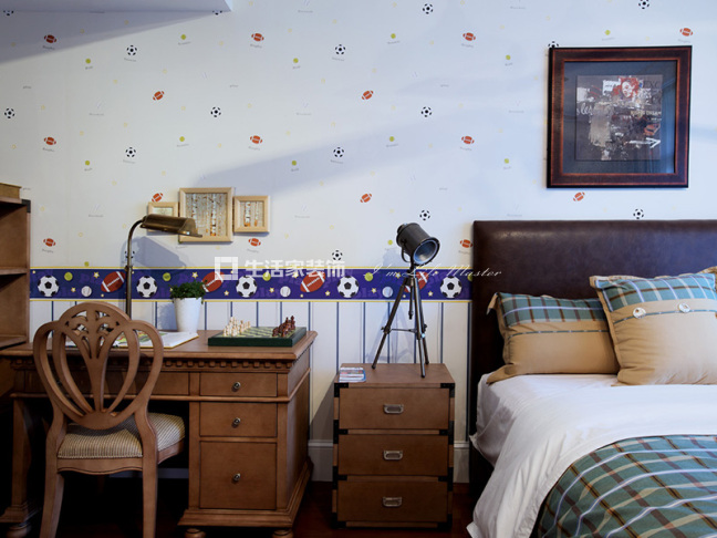 吊顶美式 实景图  复地新都国际