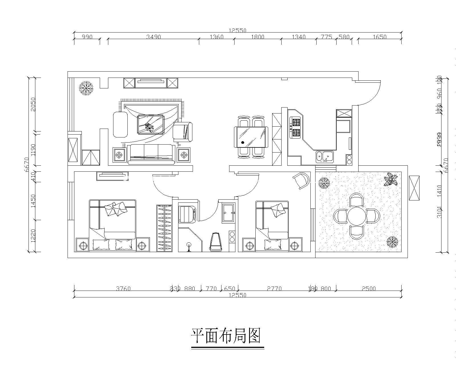 歐式戶型圖裝修效果圖