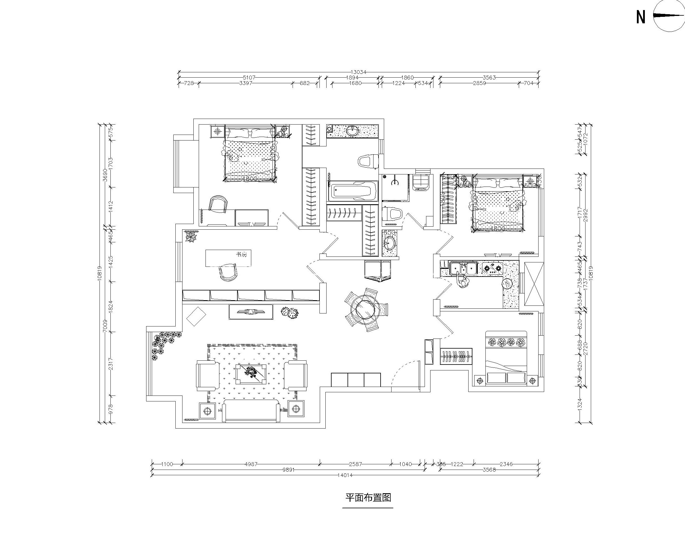 現(xiàn)代戶型圖裝修效果圖