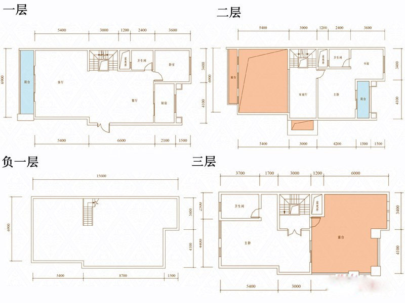 地中海戶型圖裝修效果圖