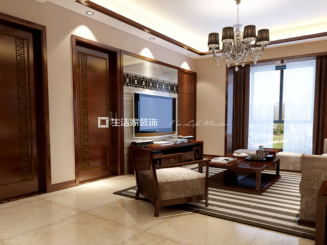 储物柜新中式 嘉顺时代 生活家