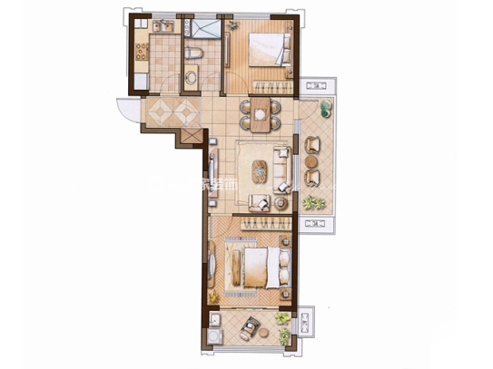 户型图新古典 恒盛金陵湾