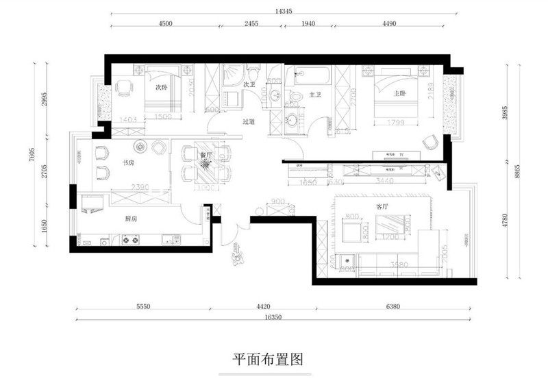 現(xiàn)代戶型圖裝修效果圖