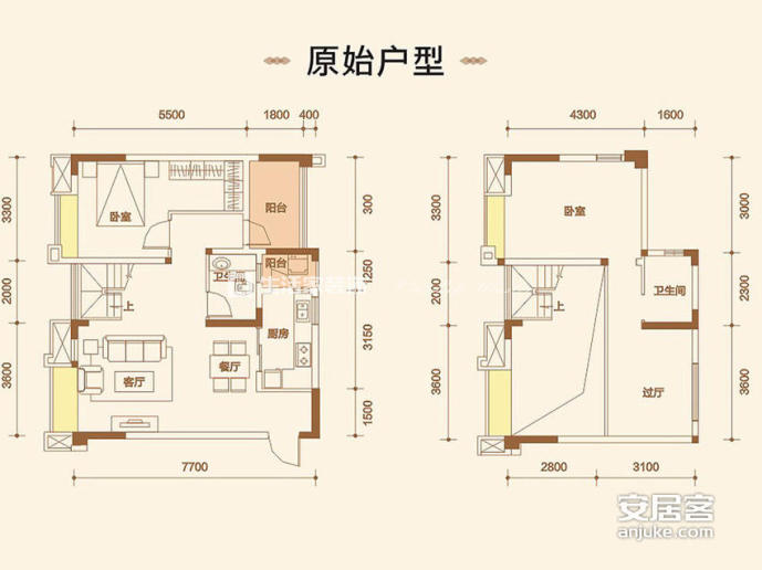 户型图效果图 风格