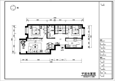 户型图北坞嘉园小区 生活家装饰