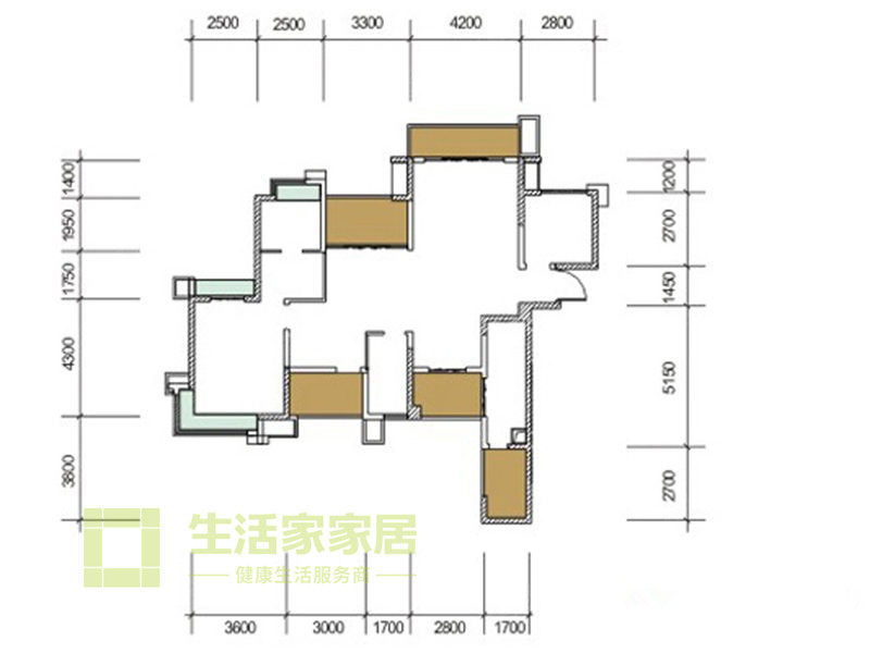 現代戶型圖裝修效果圖