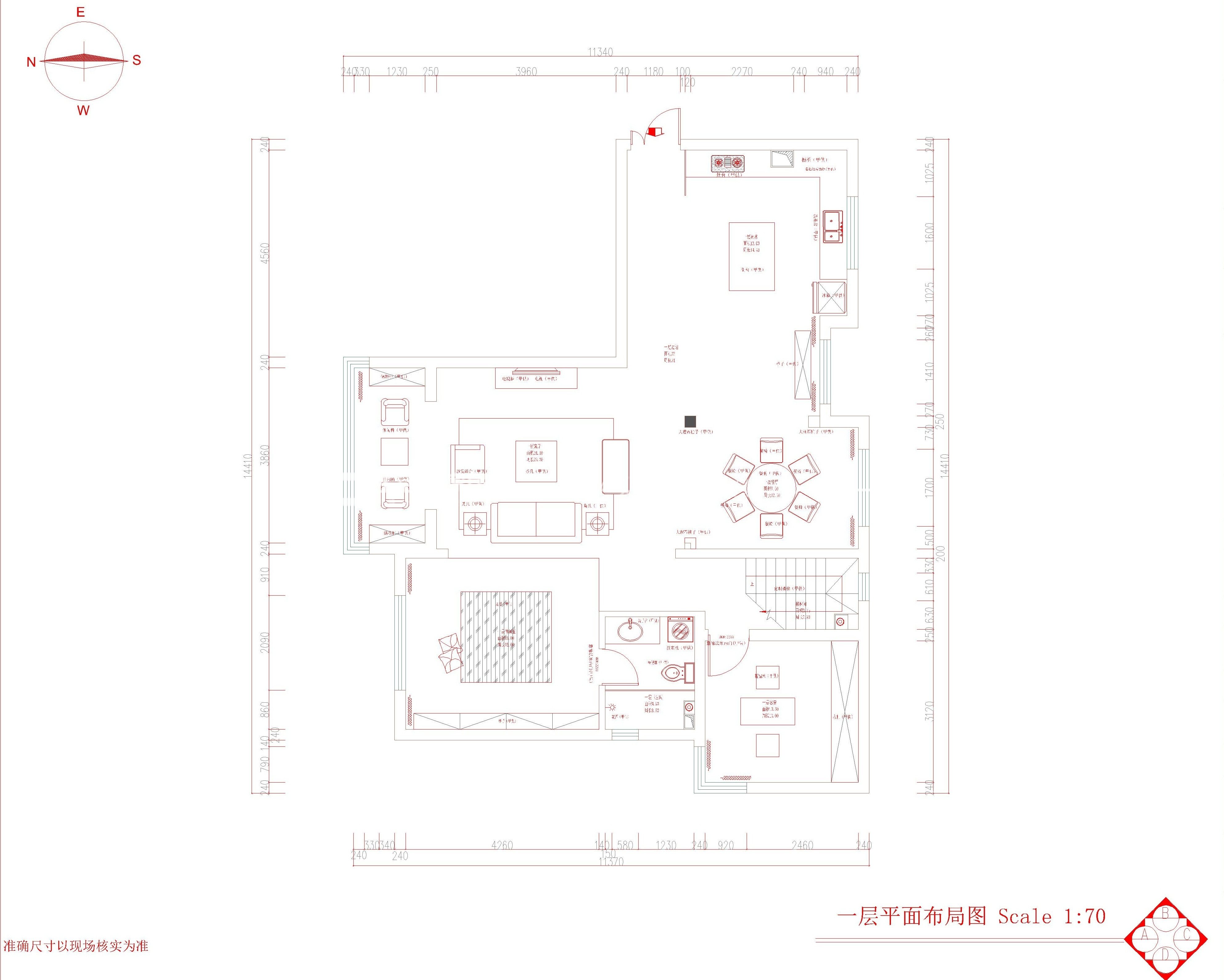 现代户型图装修效果图