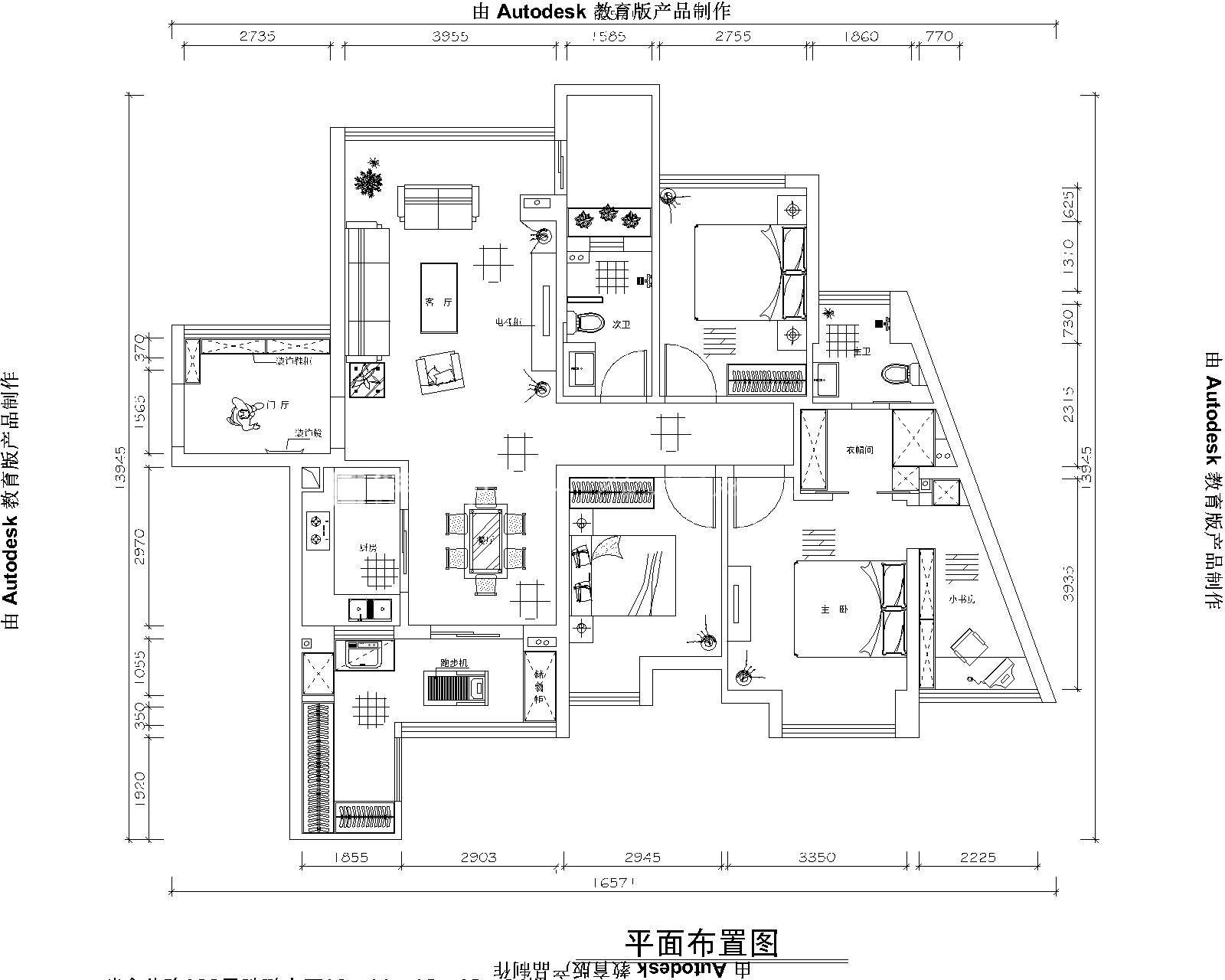 田園戶型圖裝修效果圖