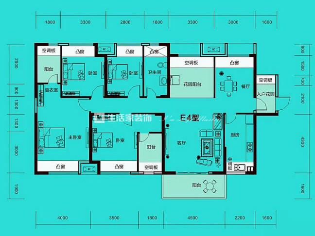 户型图达美 长沙 效果图