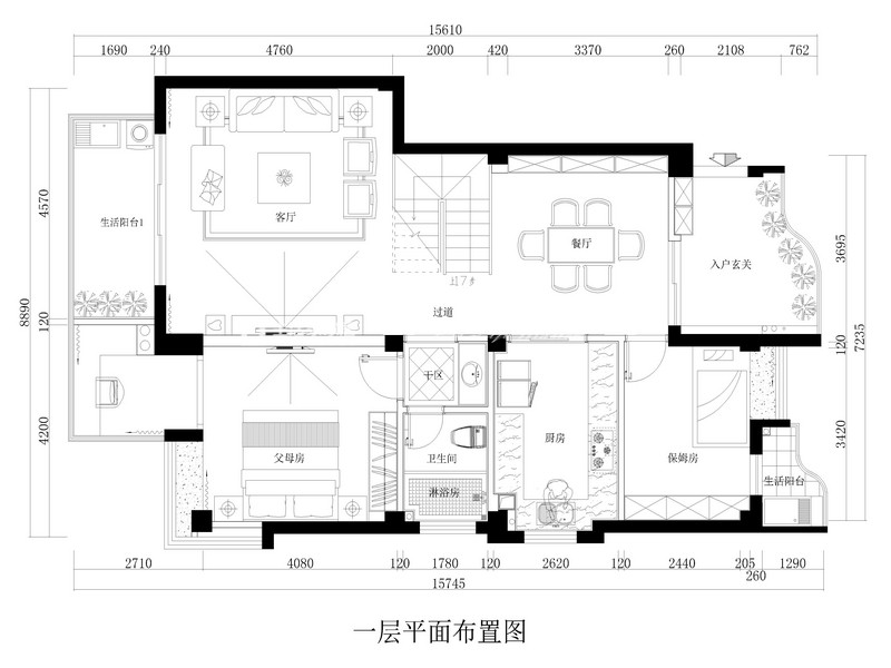 歐式戶型圖裝修效果圖