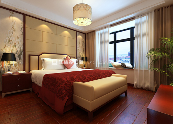 电视墙中式风格，装修