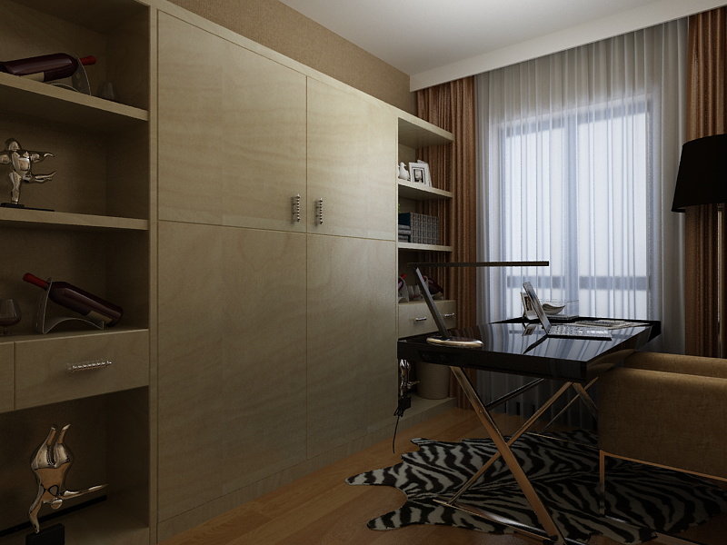 储物柜20万打造136平现代简约的家