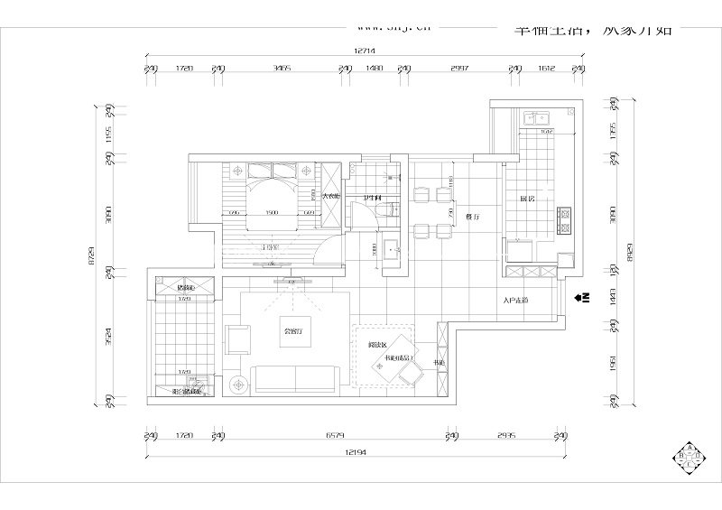 混搭户型图装修效果图