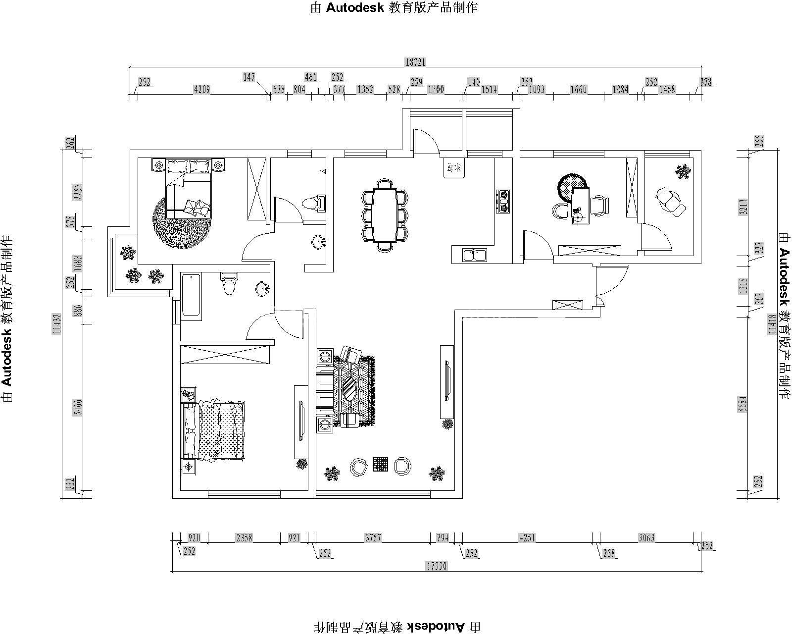 現(xiàn)代戶型圖裝修效果圖