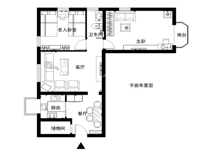 現(xiàn)代戶型圖裝修效果圖