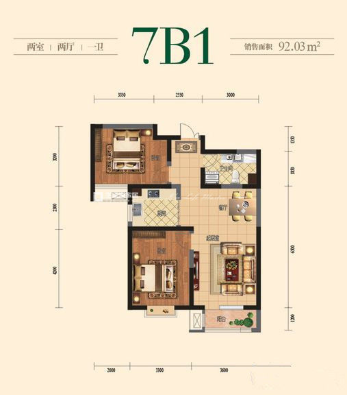 现代户型图装修效果图