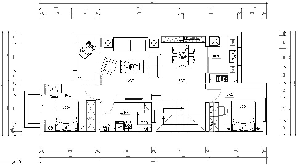 欧式户型图装修效果图