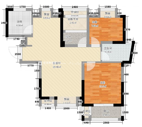 地中海户型图装修效果图