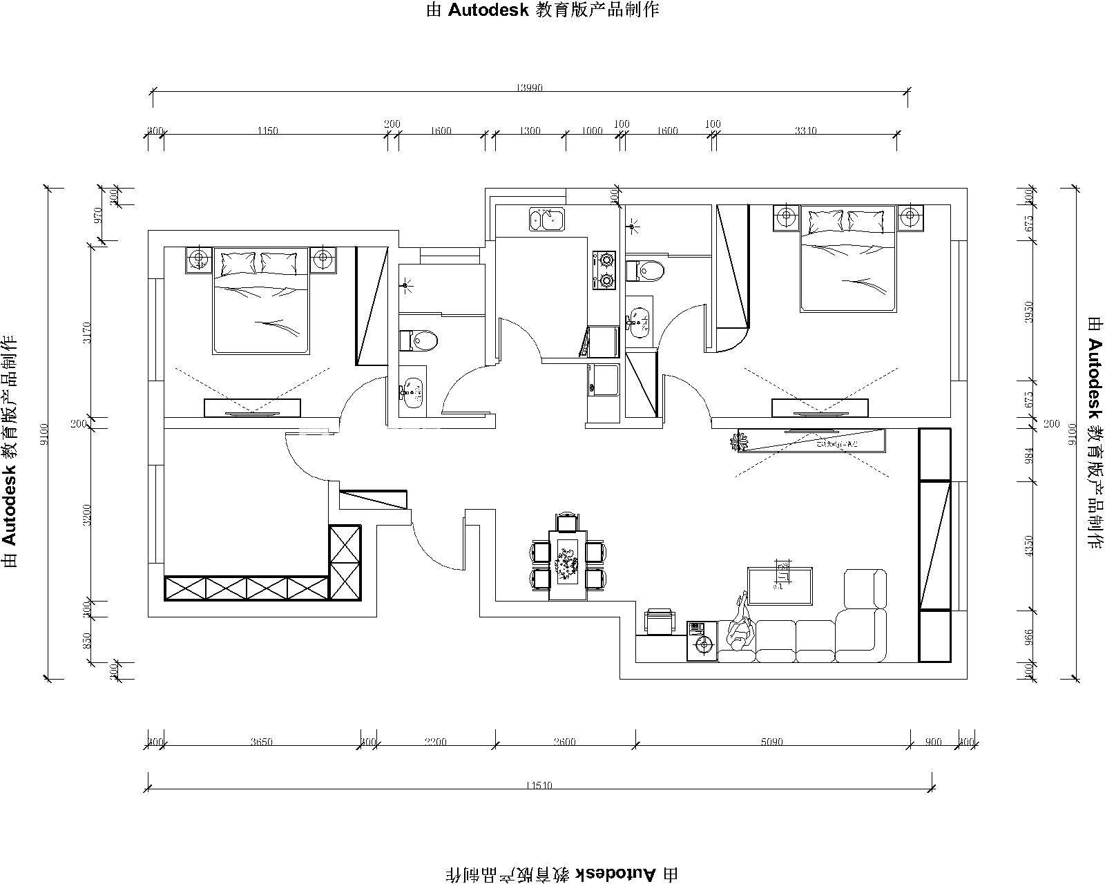 現(xiàn)代戶型圖裝修效果圖