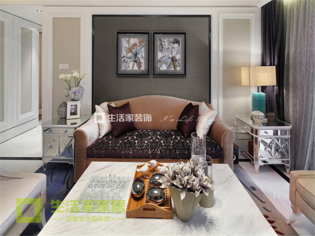 电视墙国滨苑  86平  欧式风格