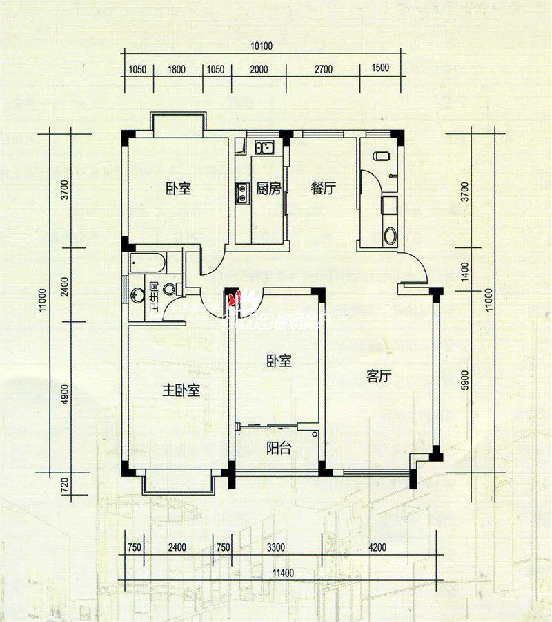 中式戶型圖裝修效果圖