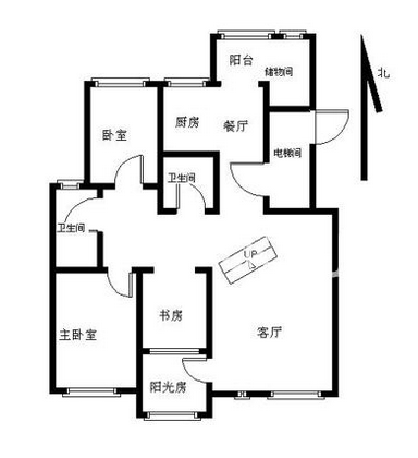 现代户型图装修效果图