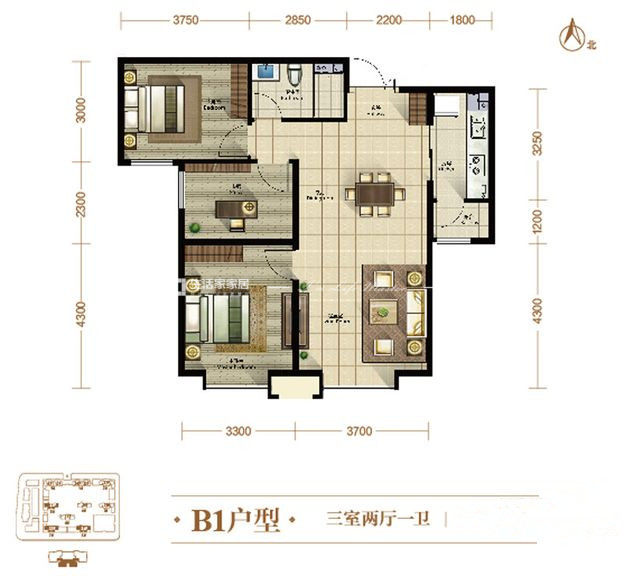 歐式戶型圖裝修效果圖