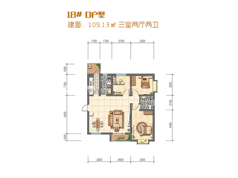 地中海户型图装修效果图